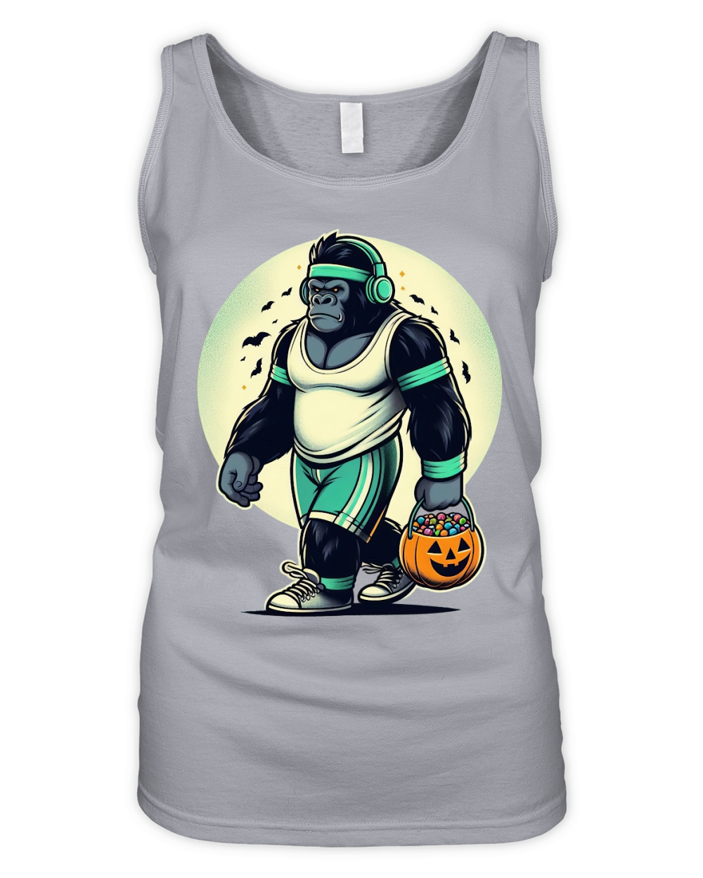 Halloween Gorilla Organic Women's Tank Top