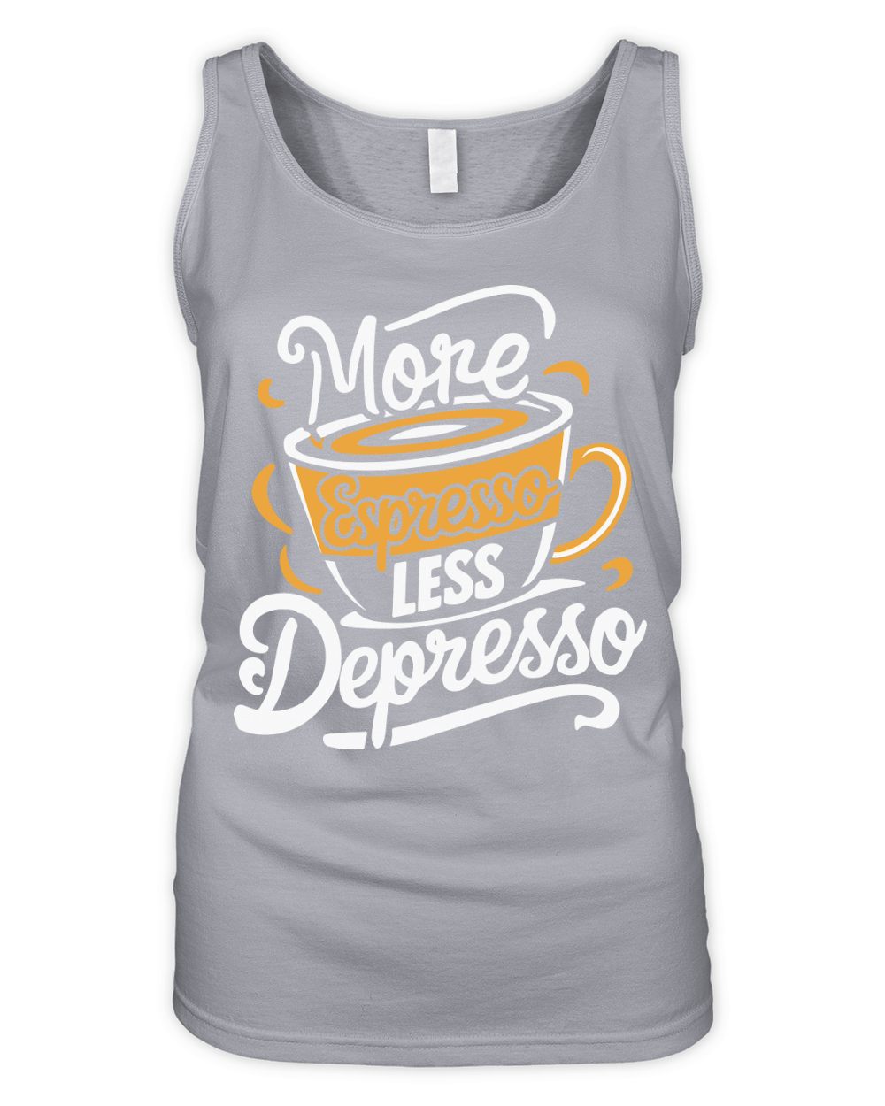 More Espresso Less Depresso Organic Women's Tank Top