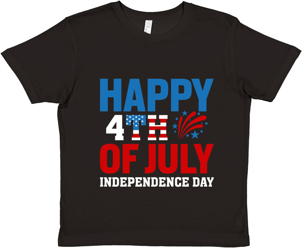 Happy 4th of July Independence (4) Premium Kids Crewneck T-shirt