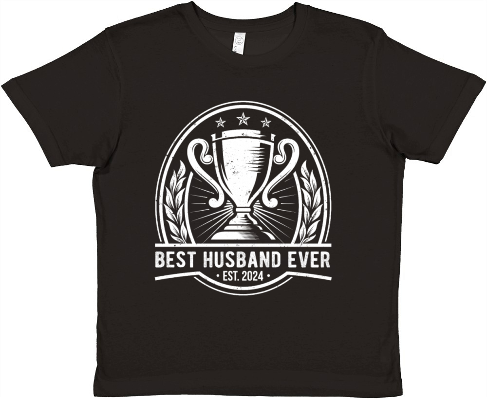 Trophy Husband Best Ever Funny Retro Vintage Tee Premium Kids Crewneck T-shirt