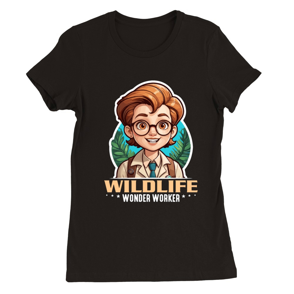 Zoology Wildlife Wonder Worker Biologist Zookeeper Premium Womens Crewneck T-shirt