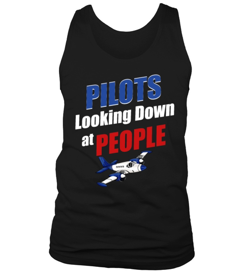 Pilots Looking Down At People Aviation Helicopter Tank Top Unisex