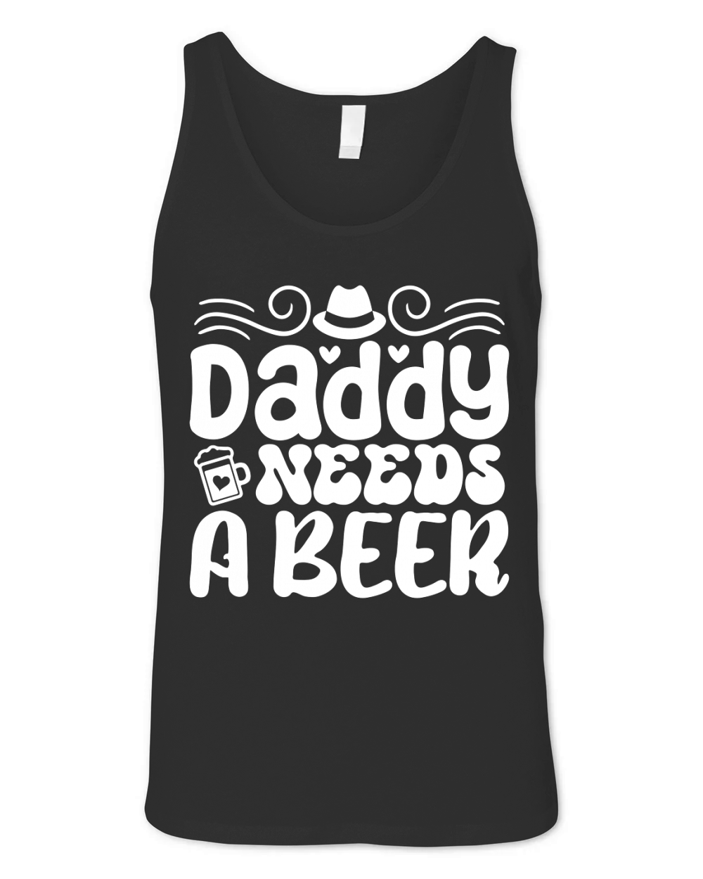 Daddy needs a beer Unisex Jersey Tank
