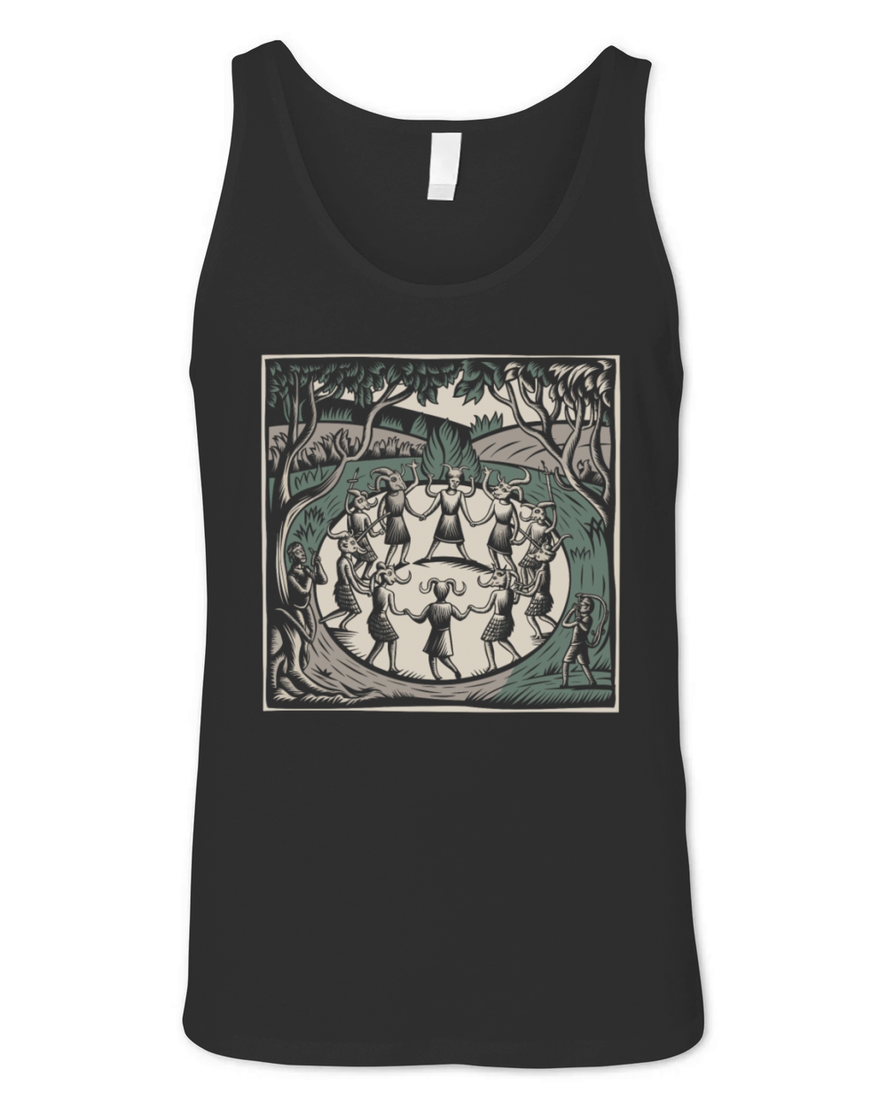 Dance with the Devil Dark and Mysterious Design Unisex Jersey Tank