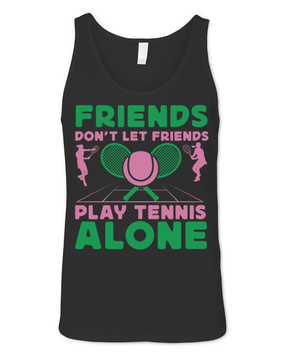 Funny Tennis Player Racket Just A Unisex Jersey Tank