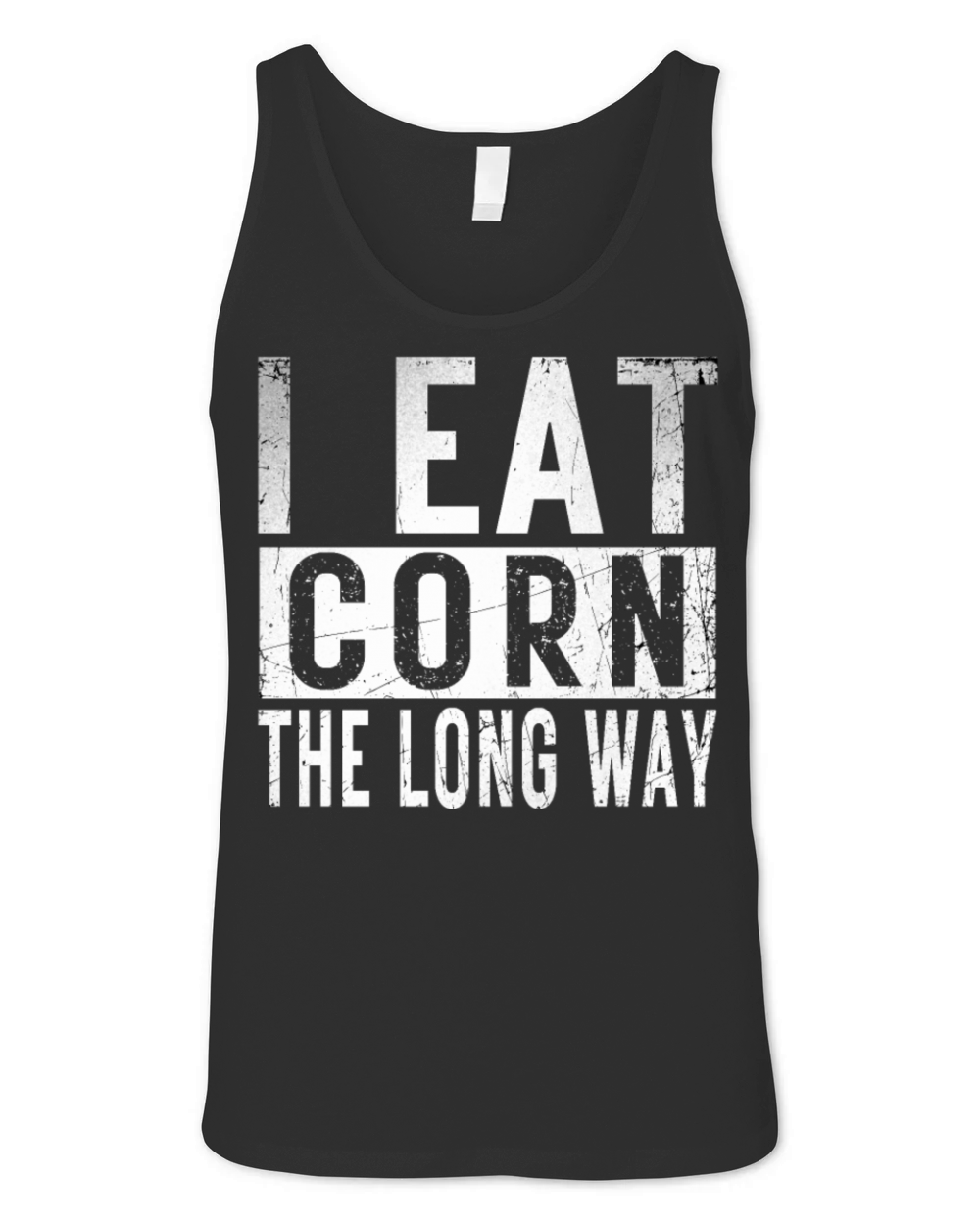 I Eat Corn The Long Way Airport holiday tee exchan Unisex Jersey Tank