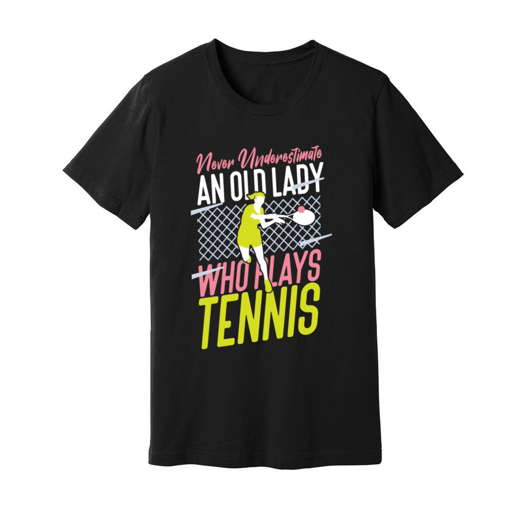 Funny Tennis Player Racket Grandma Unisex Jersey Tee