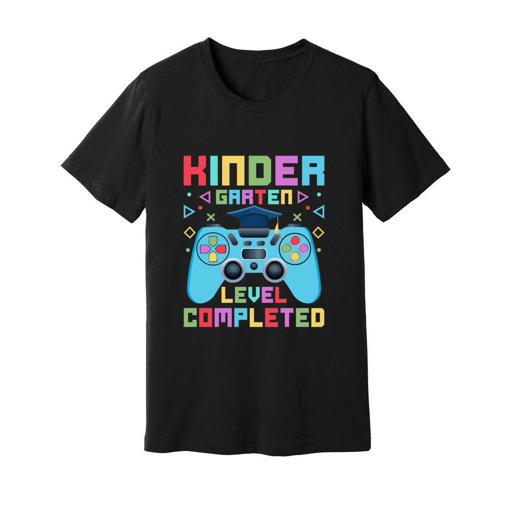 Kindergarten Level Completed Unisex Jersey Tee