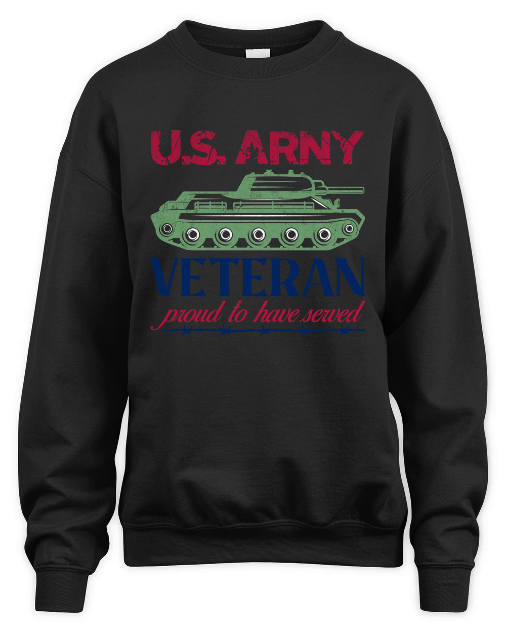 US army veteran proud to have sewed Unisex Premium Crewneck Sweatshirt