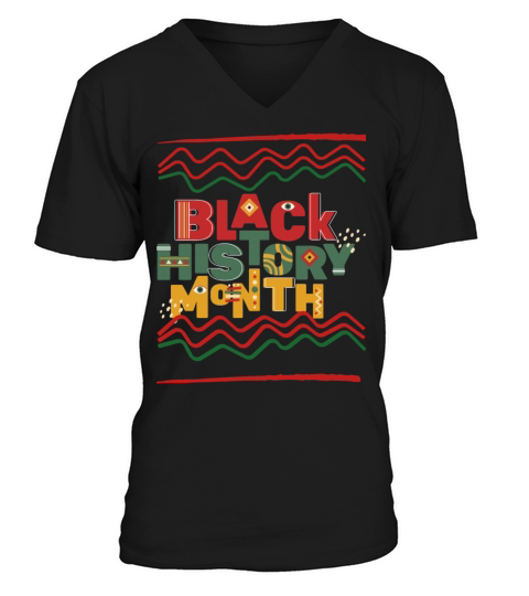Black history month V-Neck T-shirt