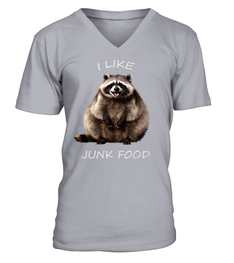 I Like Junk Food V-Neck T-shirt