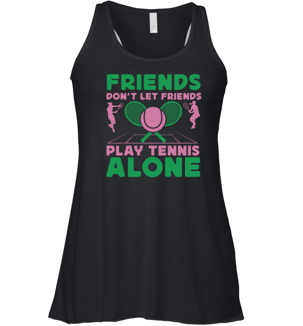 Funny Tennis Player Racket Just A Women's Flowy Tank Top