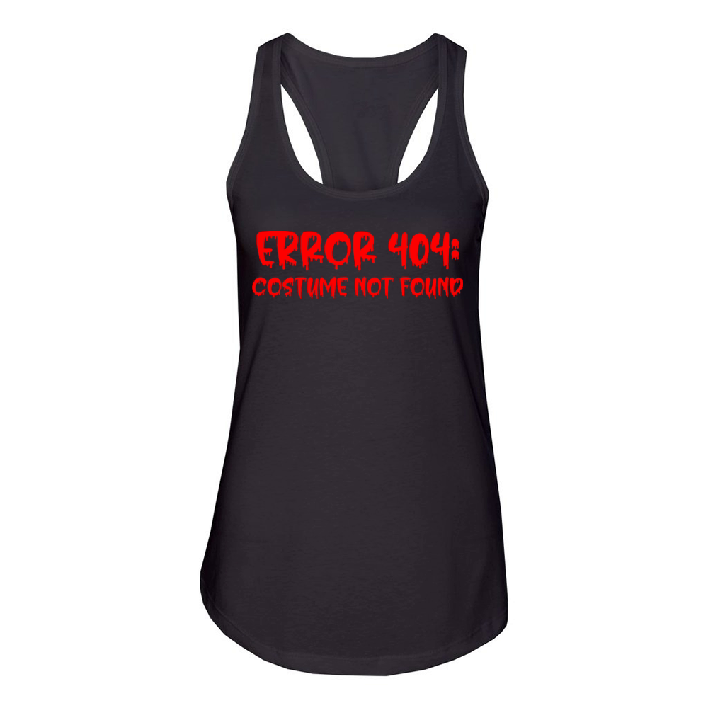 Bloody Error 404 Costume Not Found Women's Racerback Tank