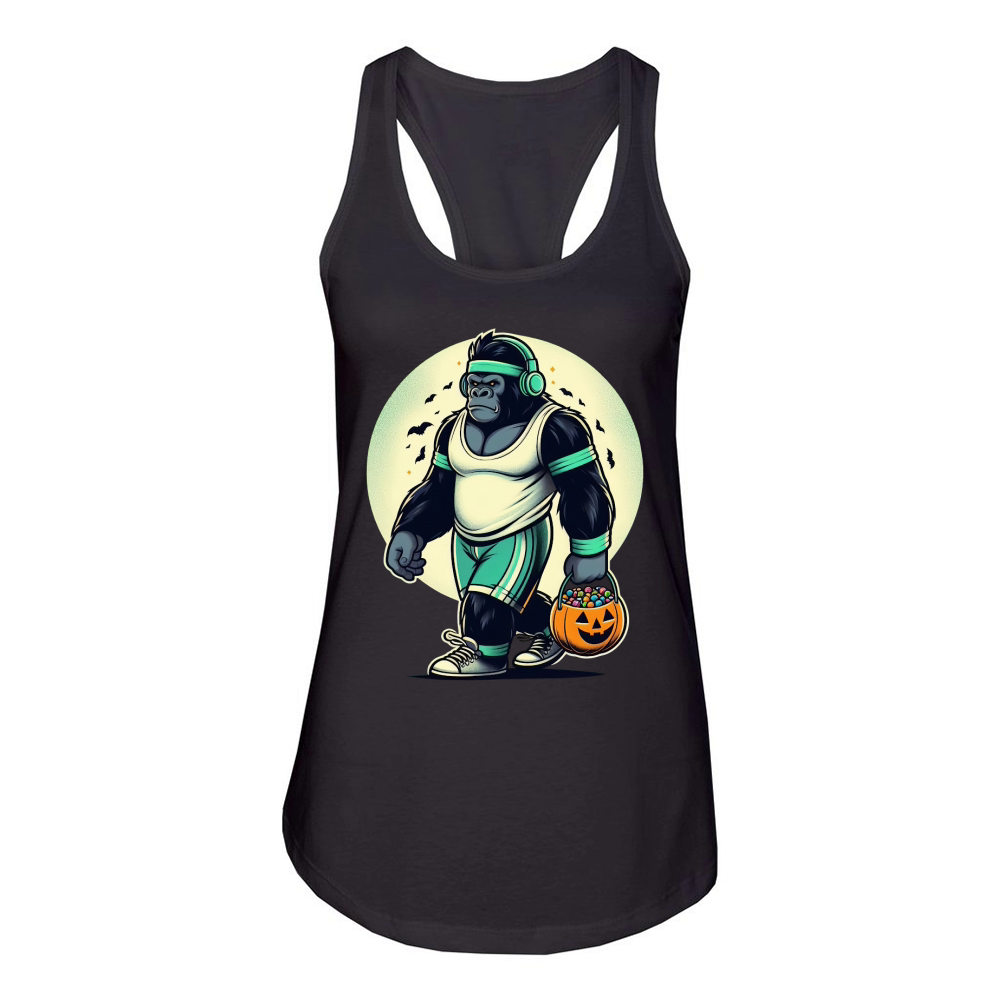 Halloween Gorilla Women's Racerback Tank
