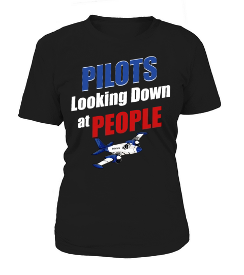 Pilots Looking Down At People Aviation Helicopter Women's T-Shirt