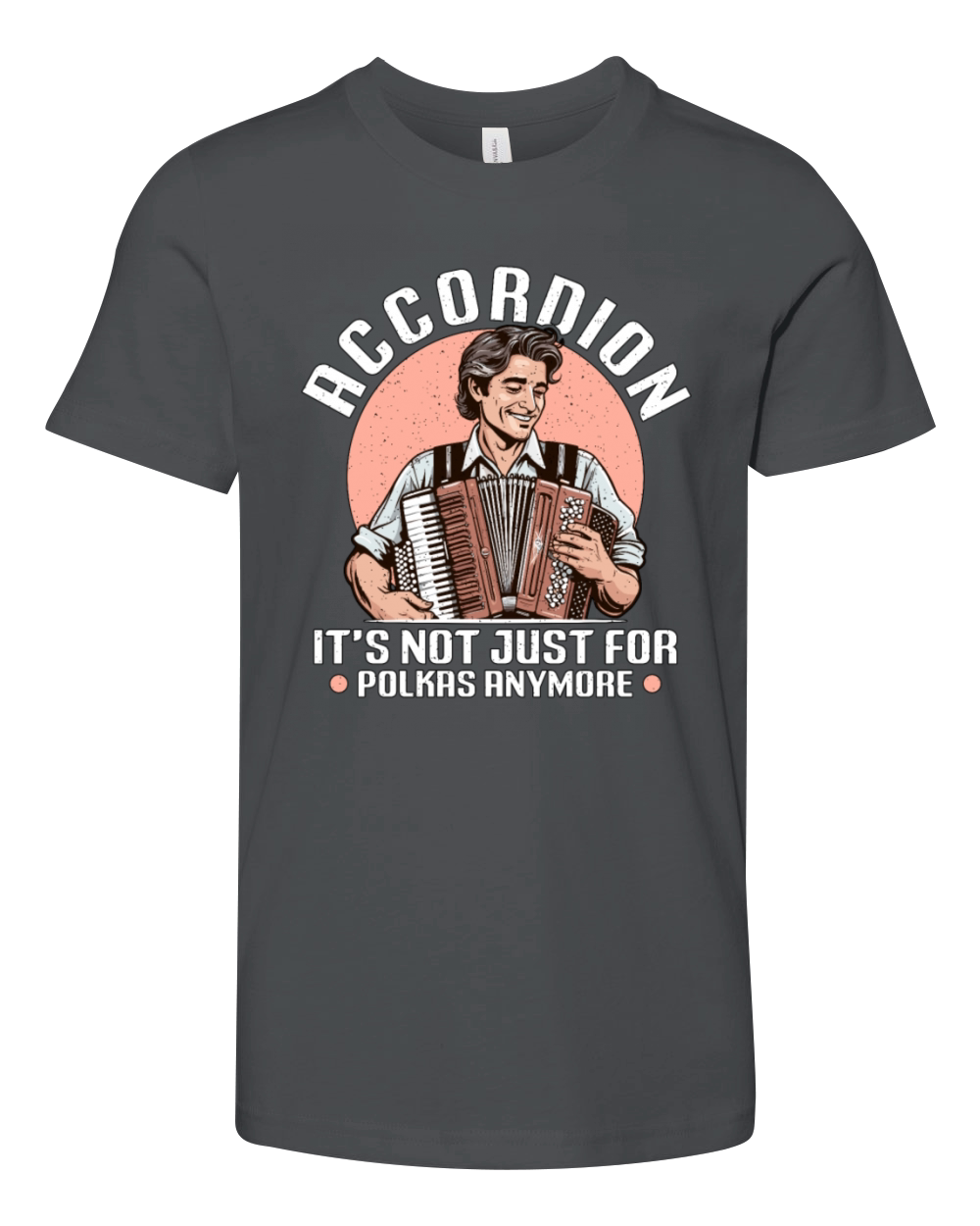 Accordion Its Not Just For Musical Instrument Youth Unisex Jersey Tee