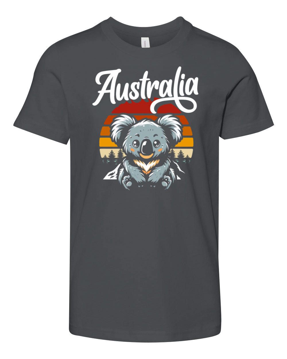 Outback Koala Flag Australian Youth Unisex Jersey Tee
