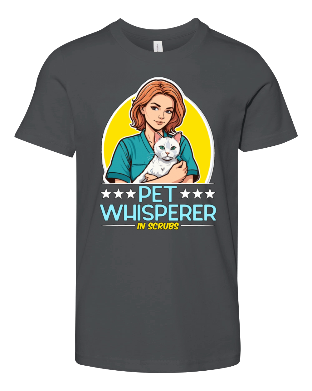 Veterinary Technician Pet Whisperer Animal Lover Youth Unisex Jersey Tee
