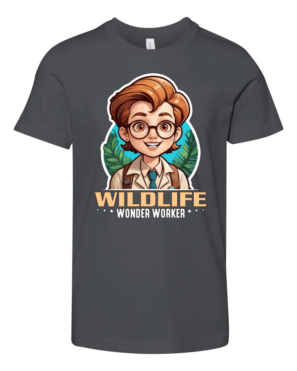 Zoology Wildlife Wonder Worker Biologist Zookeeper Youth Unisex Jersey Tee