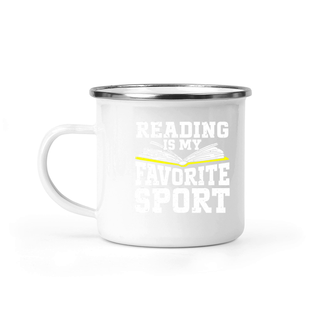 Reading Is My Favorite Sport Bookworm Camping Mug