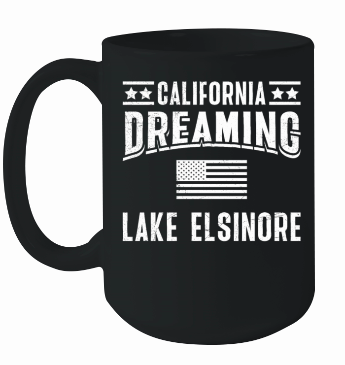 CALIFORNIA DREAMING LAKE ELSINORE Nevada Ceramic Mug