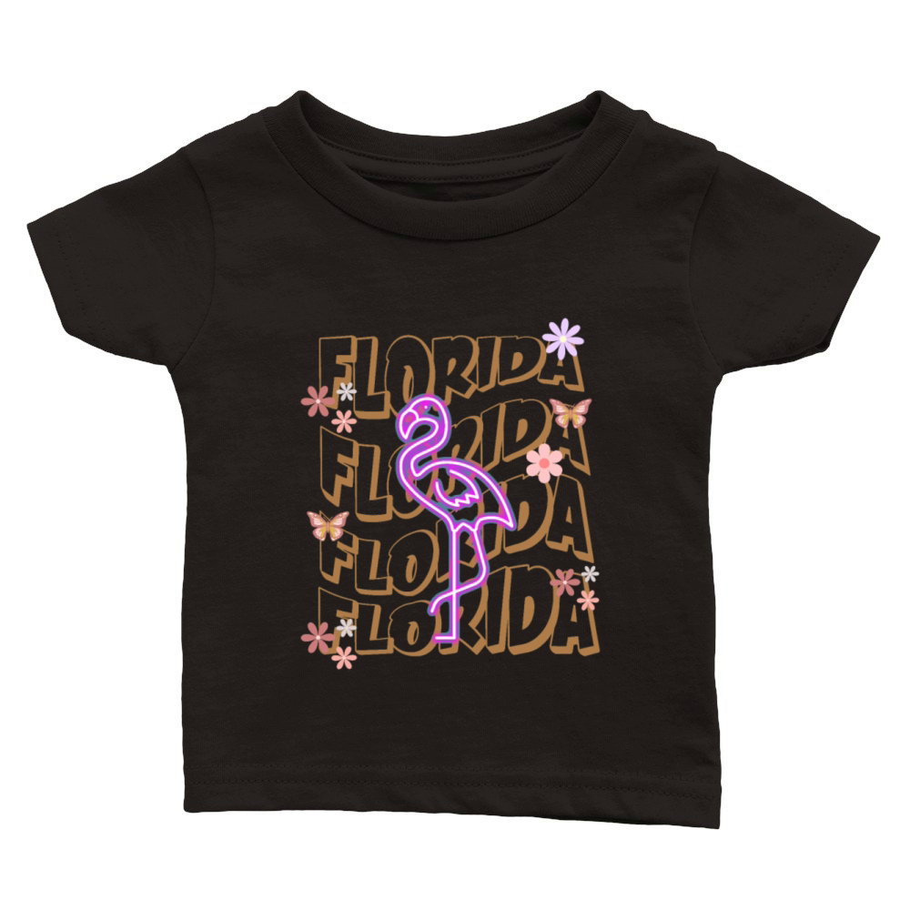 vintage florida retro Classic Baby Crewneck T-shirt