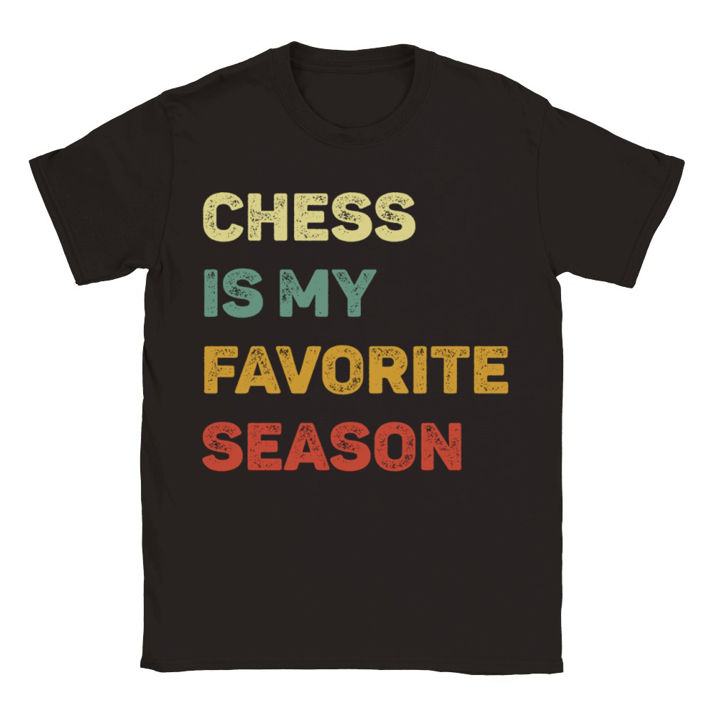 Chess Is My Favorite Season Retro Classic Kids Crewneck T-shirt