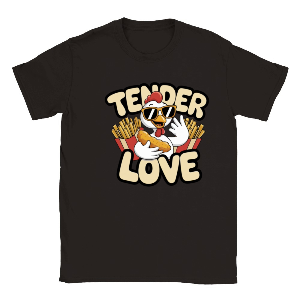 Cool Retro Chicken Tenders Shirt - Funny Foodie De Classic Kids Crewneck T-shirt