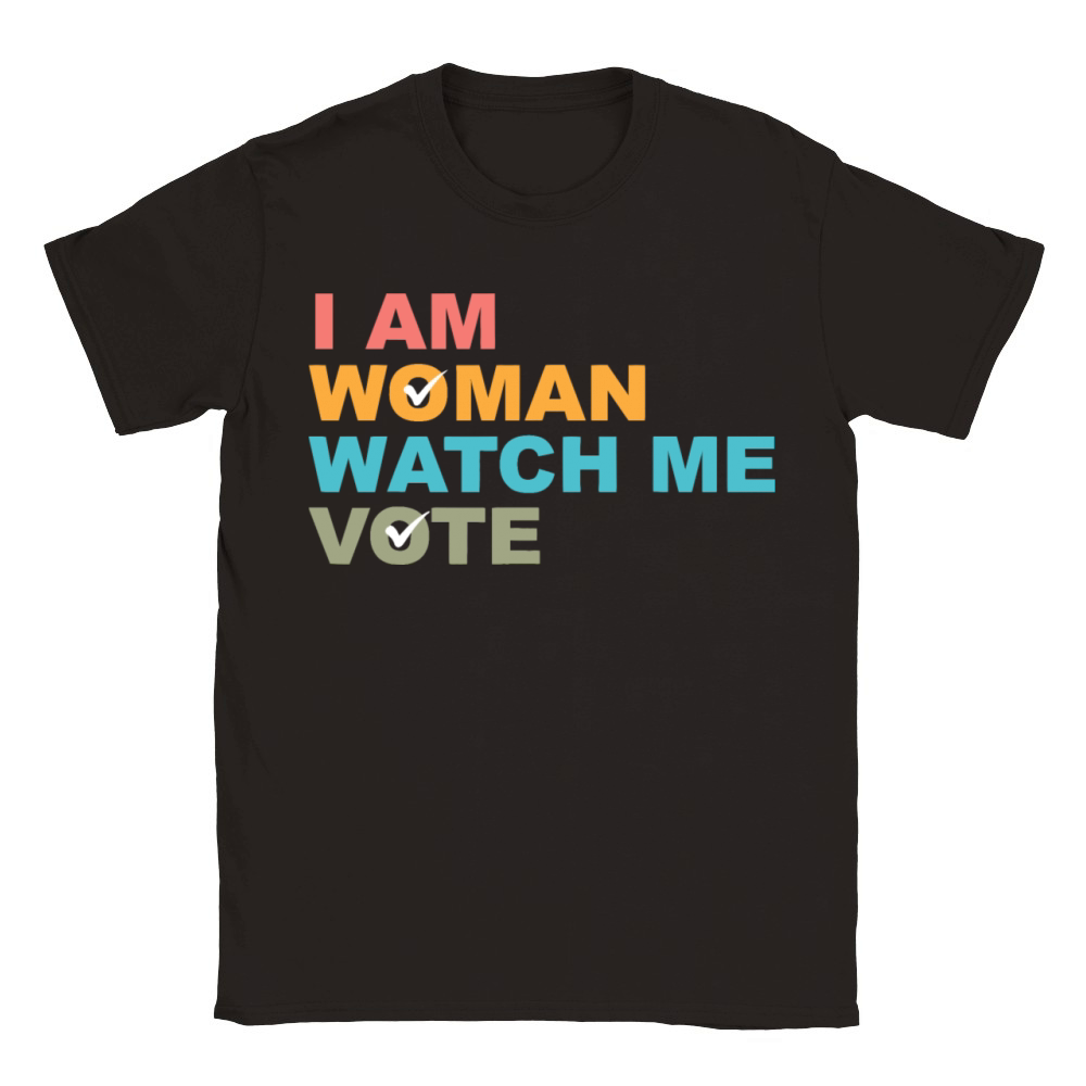 I Am Woman Watch Me Vote Classic Kids Crewneck T-shirt