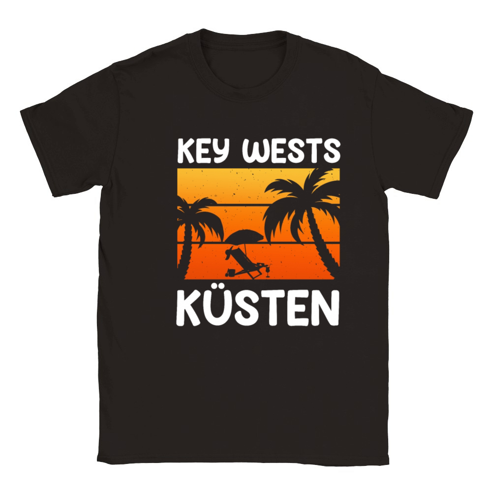 KEY-WEST COAST Vintage Sunshine-State Florida Classic Kids Crewneck T-shirt