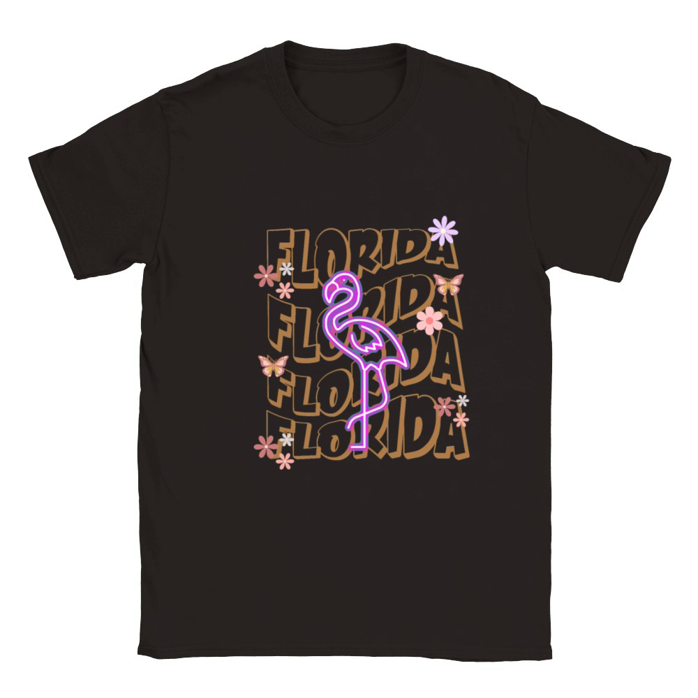 vintage florida retro Classic Kids Crewneck T-shirt