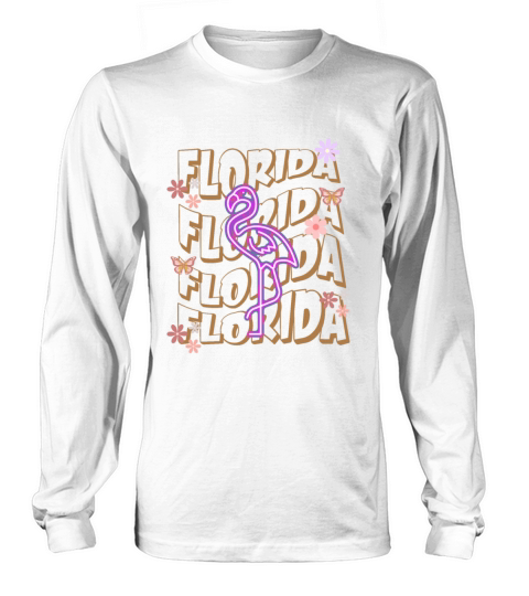vintage florida retro Long sleeved Unisex