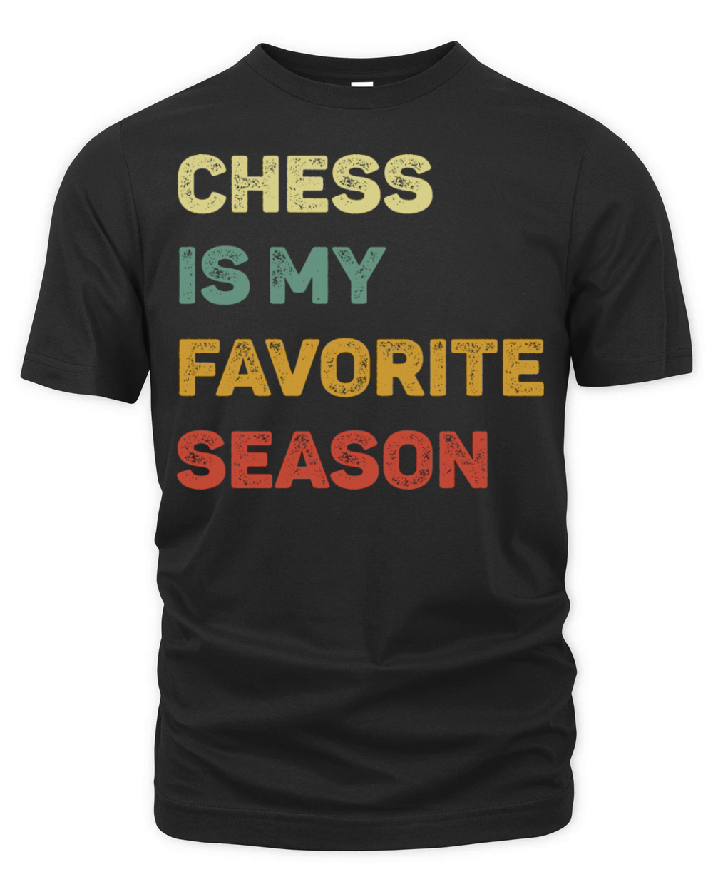 Chess Is My Favorite Season Retro Organic Unisex T-shirt