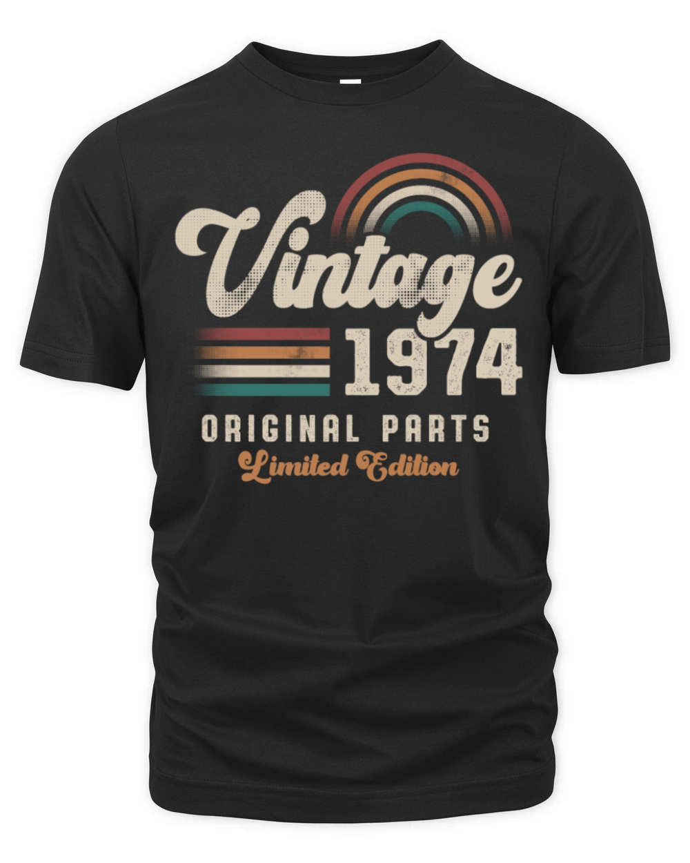 Vintage 1974 Birthday Retro Organic Unisex T-shirt