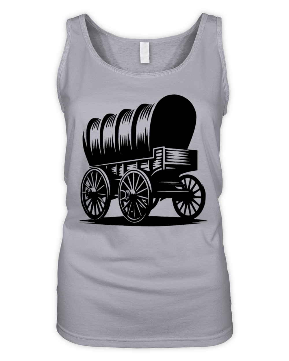 Classic Horse-drawn Covered Wagon Organic Women's Tank Top