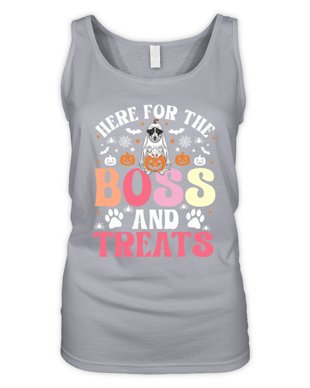 Here For The Boss And Treats Organic Women's Tank Top