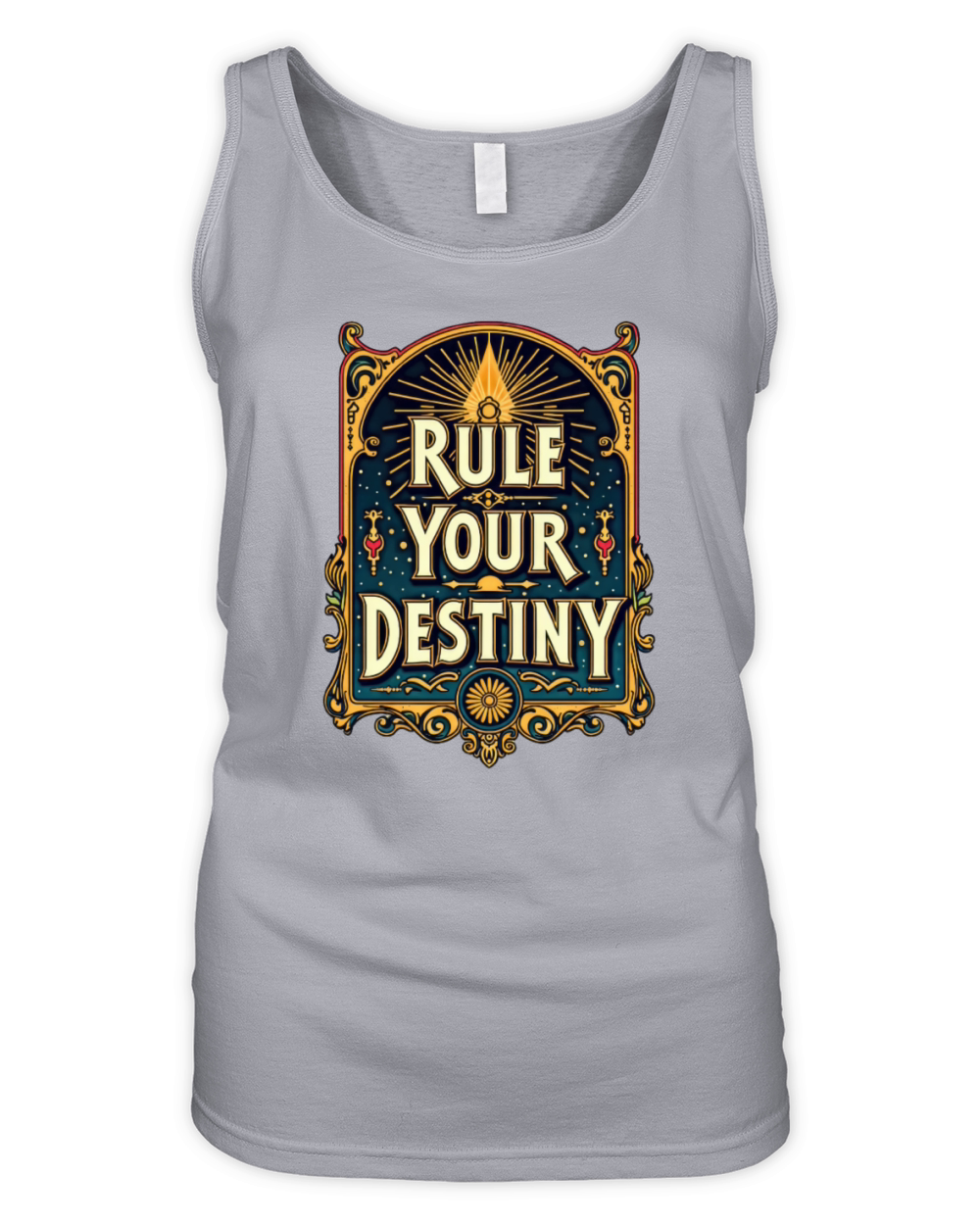 Rule Your Destiny Motivational Poster Organic Women's Tank Top
