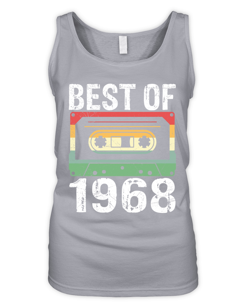 Vintage Best of 1968 Birthday Organic Women's Tank Top