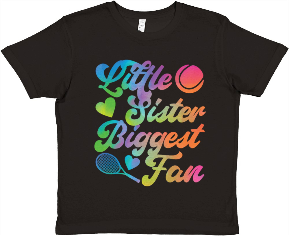 Funny Tennis Player Racket Sister Premium Kids Crewneck T-shirt