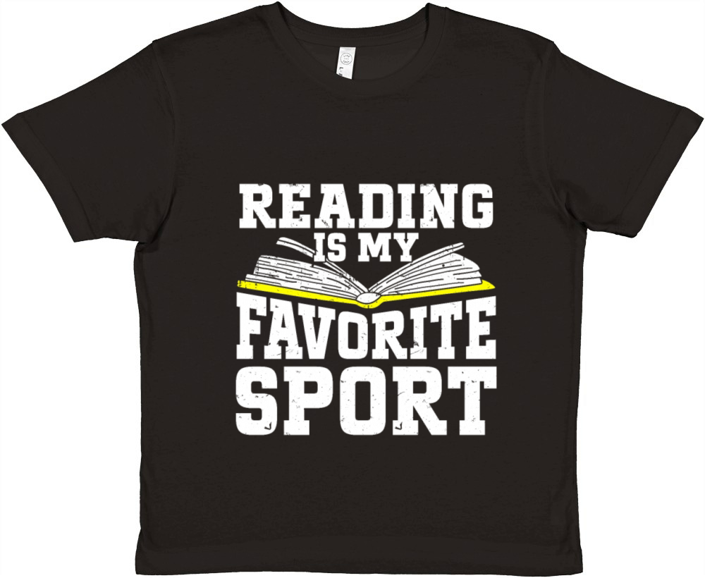 Reading Is My Favorite Sport Bookworm Premium Kids Crewneck T-shirt