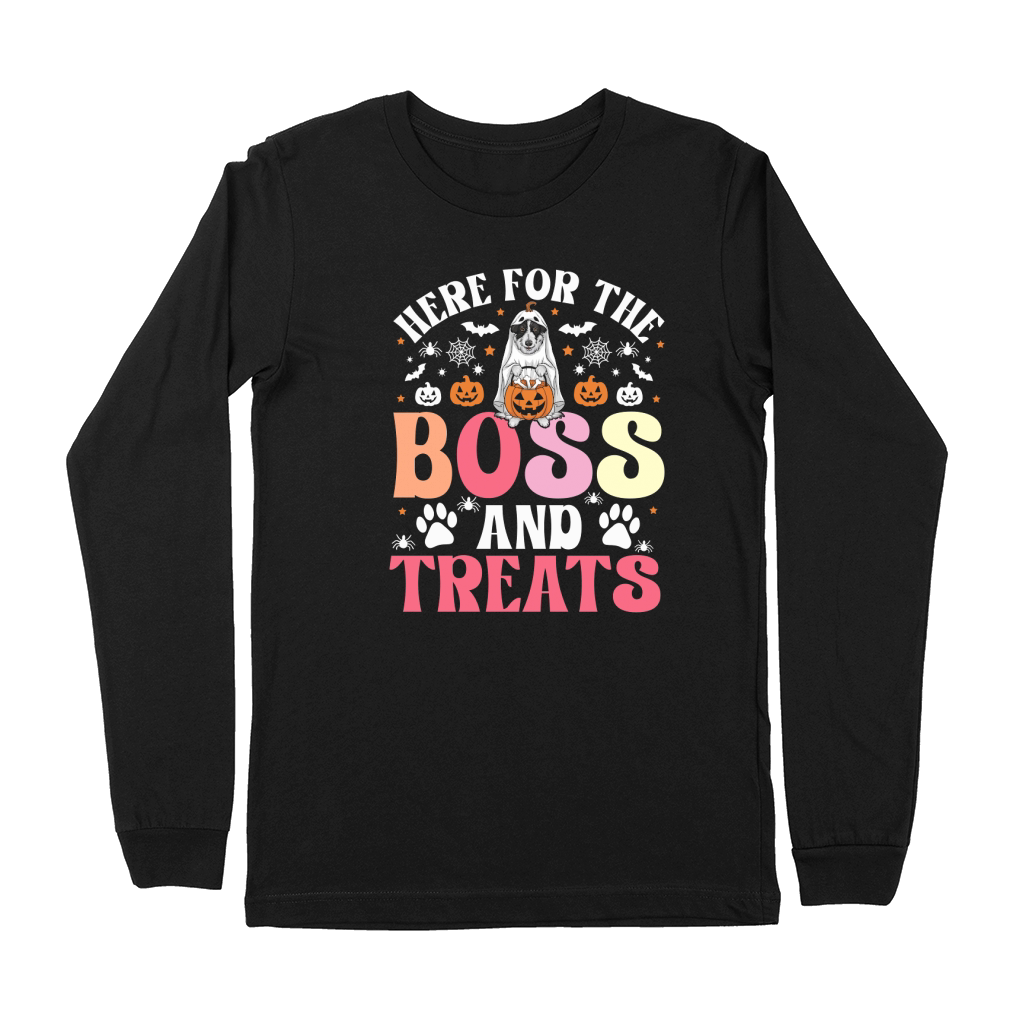 Here For The Boss And Treats Premium Long Sleeve