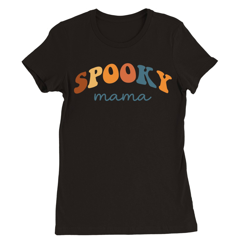Spooky mama Premium Womens Crewneck T-shirt