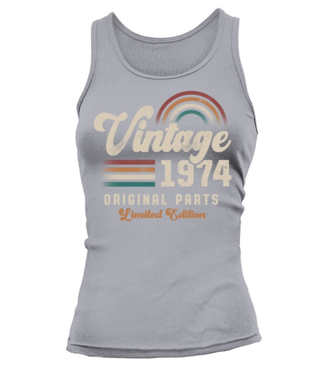 Vintage 1974 Birthday Retro Tank top Woman