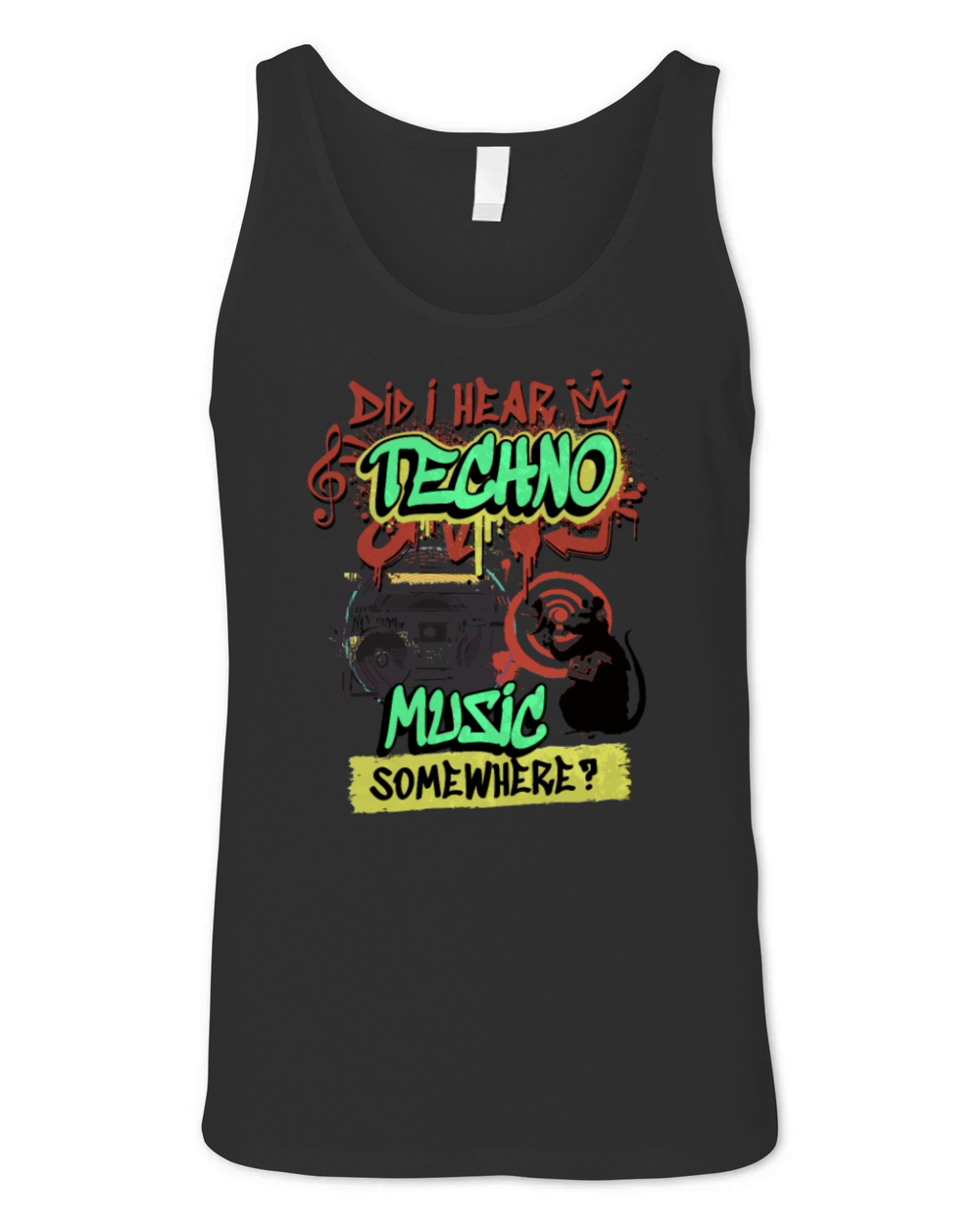 Hardcore Rave Music Raver 90s EDM House DJ Rave Unisex Jersey Tank