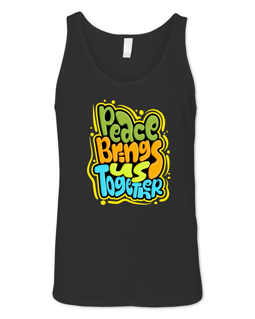 Peace bring us together Unisex Jersey Tank