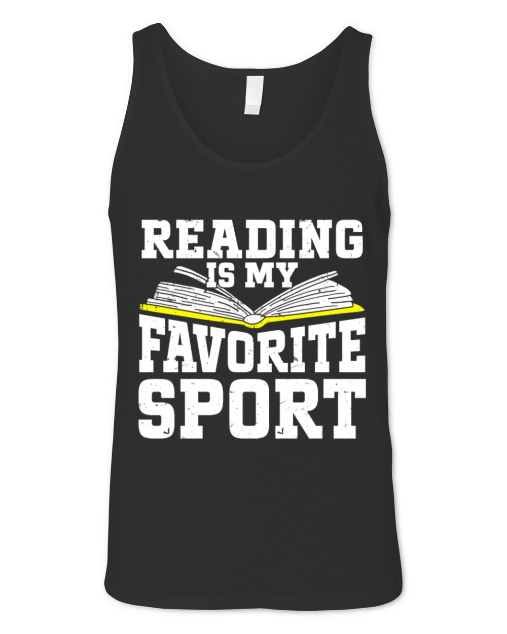 Reading Is My Favorite Sport Bookworm Unisex Jersey Tank
