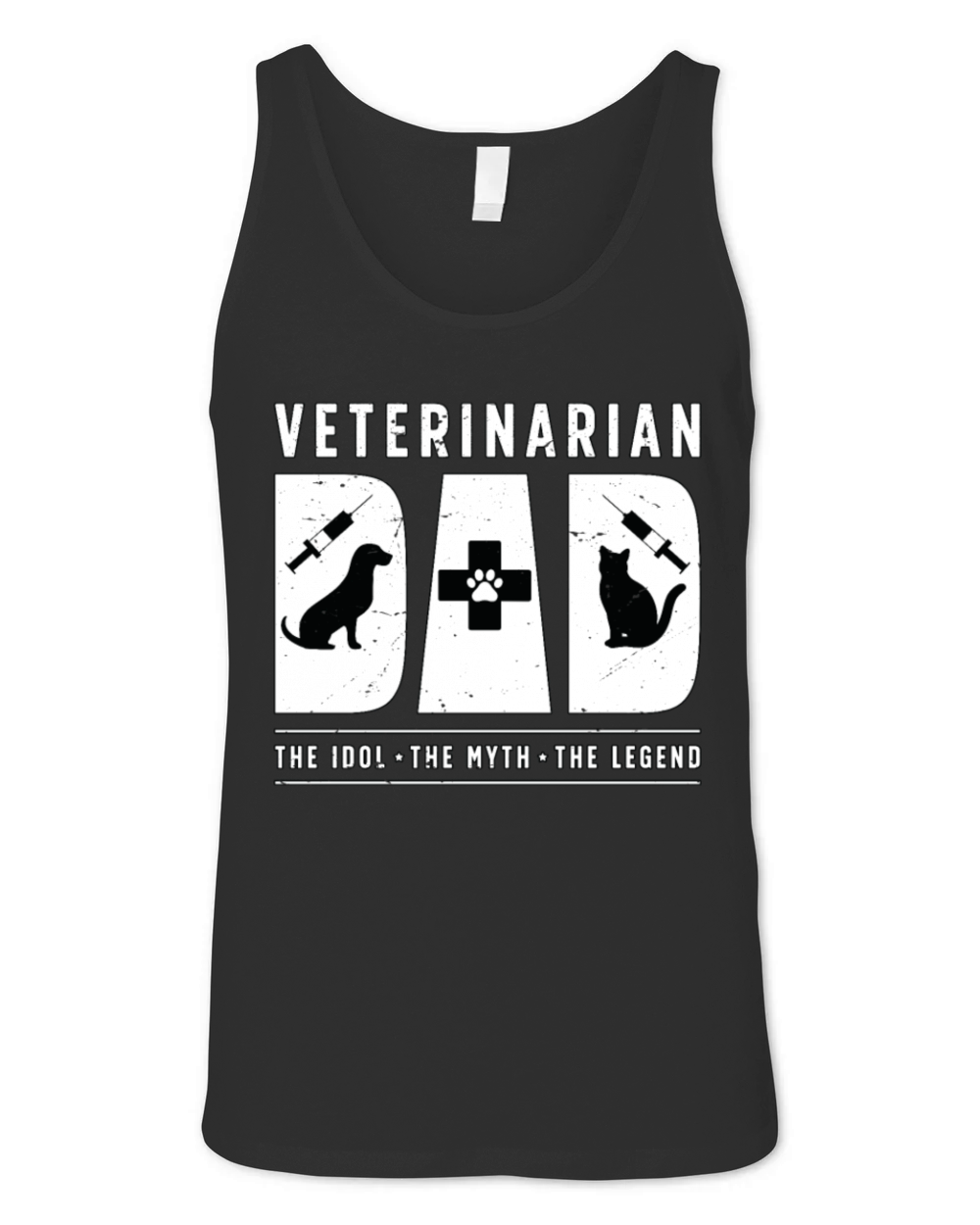 Veterinarian Dad The Idol The Myth Vet Assistant Unisex Jersey Tank
