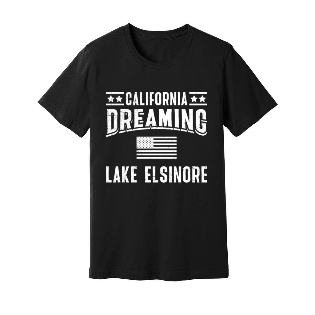 CALIFORNIA DREAMING LAKE ELSINORE Nevada Unisex Jersey Tee