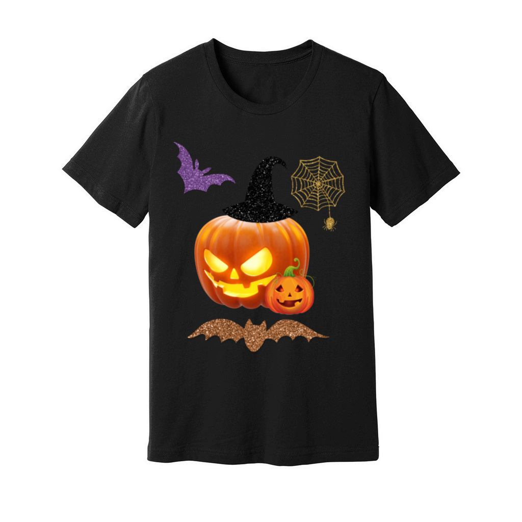Halloween pumpkin Unisex Jersey Tee