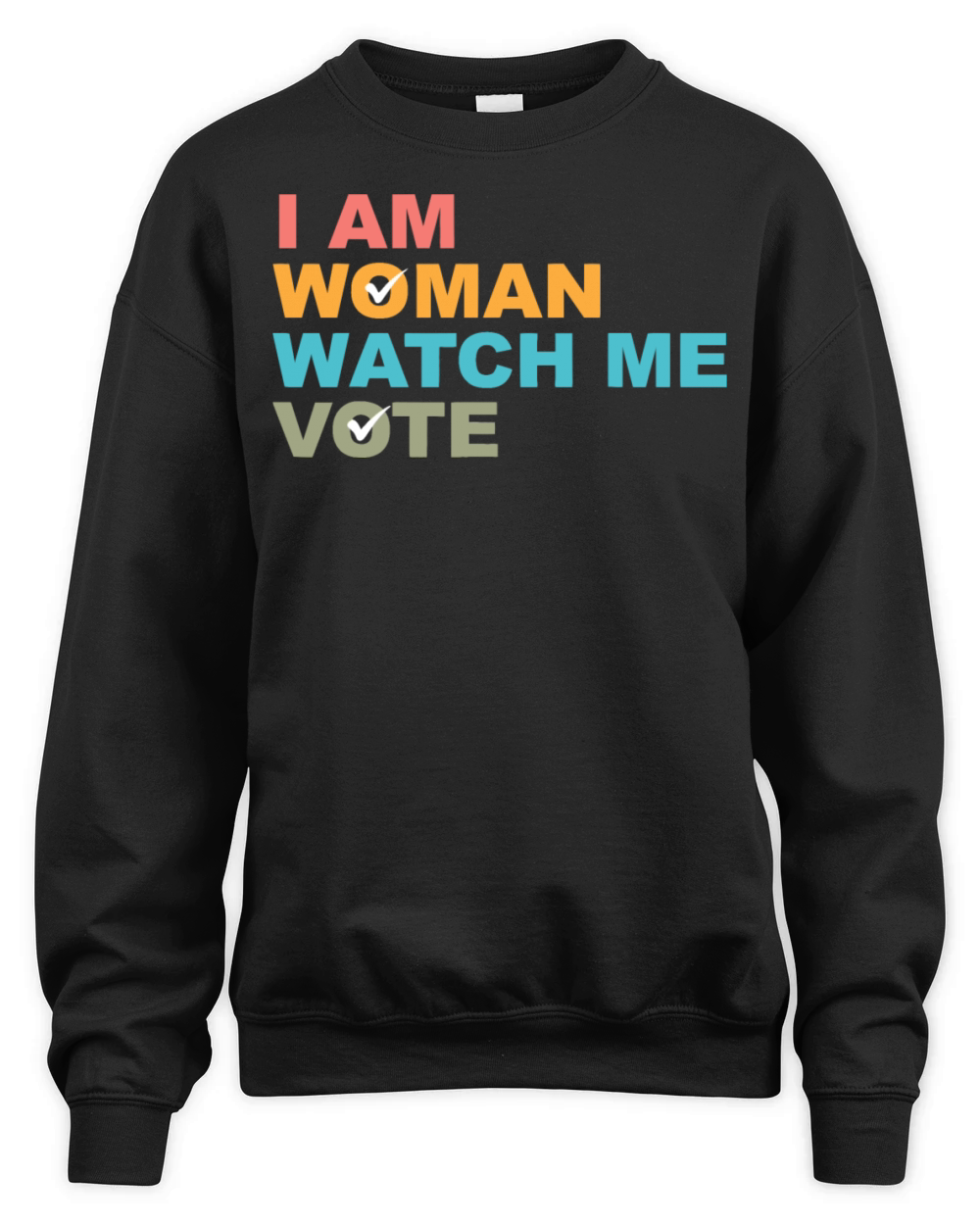 I Am Woman Watch Me Vote Unisex Premium Crewneck Sweatshirt